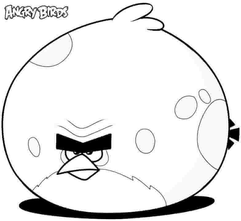 dibujo angry birds terence genial para imprimir y colorear