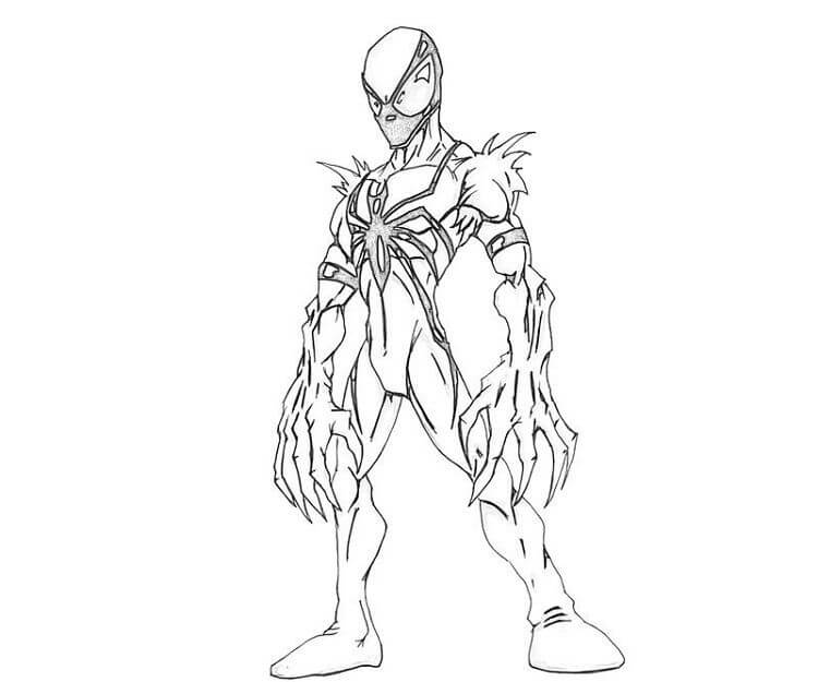 dibujo anti venom para imprimir y colorear 