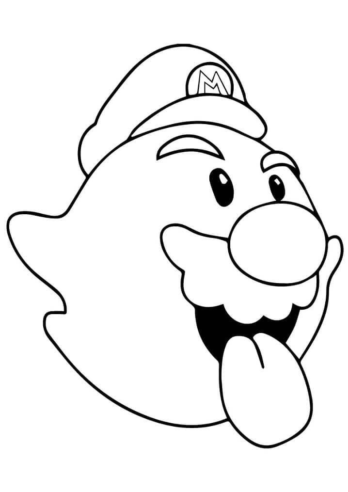 dibujo buu mario imprimir y colorear