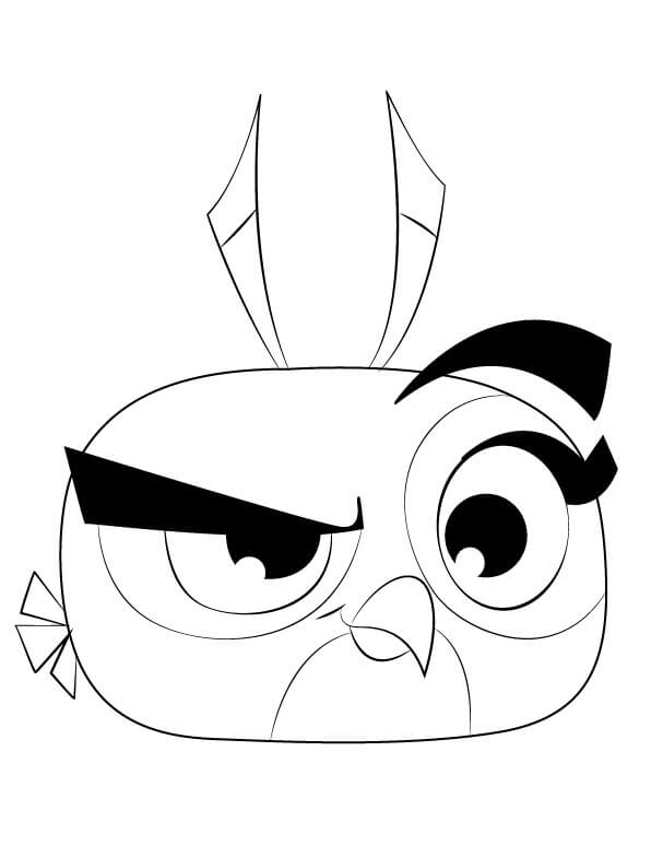 dibujo dalia en angry birds para imprimir y colorear