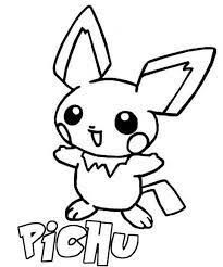 dibujo de pichu para colorear