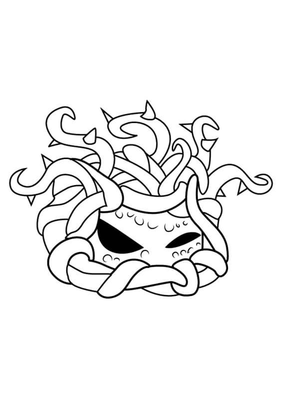 dibujo enredo kelp en plants vs zombies colorear
