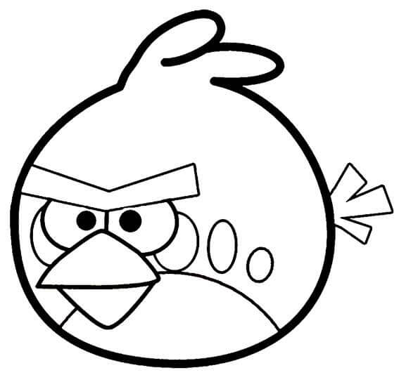 dibujo impresionante angry birds para imprimir y colorear