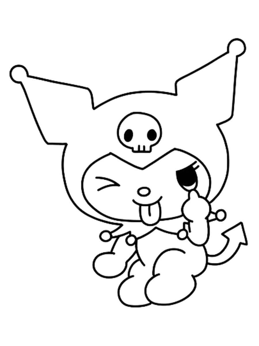 dibujo kuromi divertido para colorear