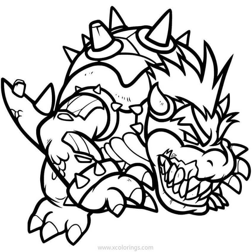 dibujo monstruo arquero imprimir y colorear