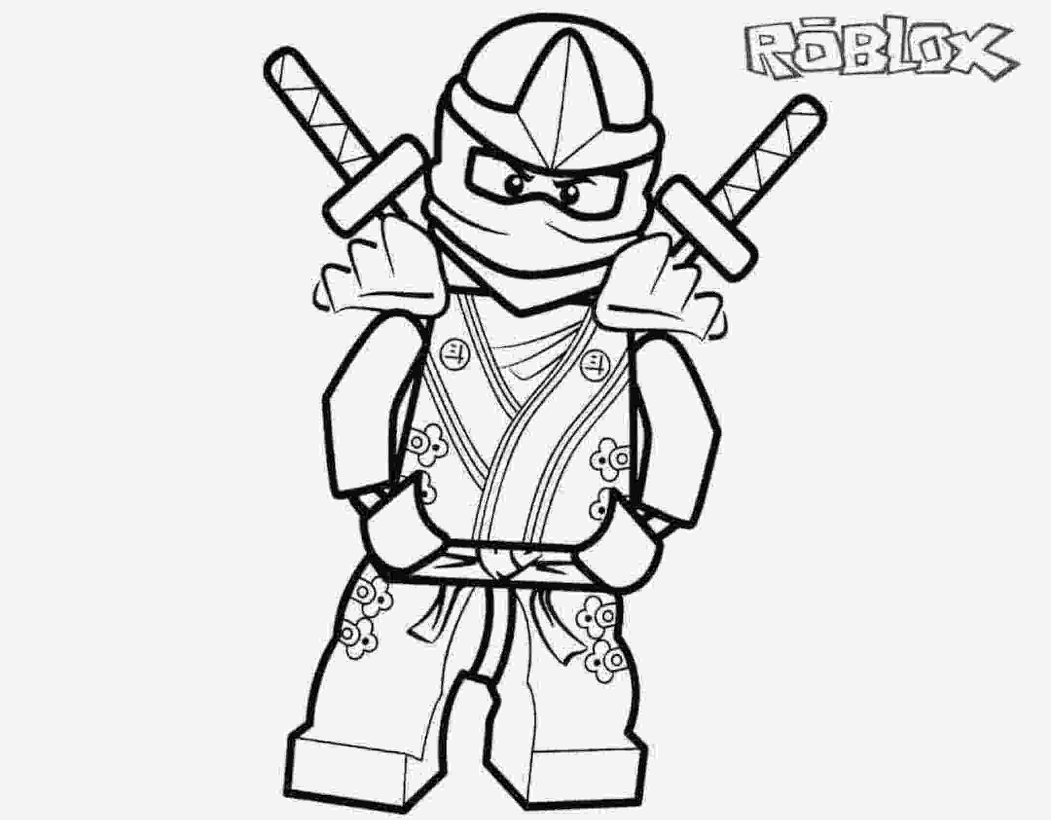 dibujo ninja go roblox para colorear