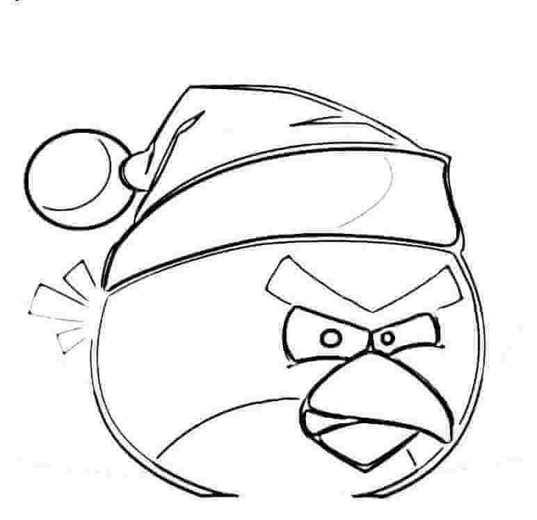 dibujo pajaros rojos en navidad para imprimir y colorear