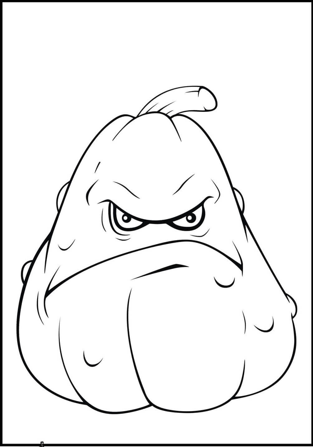 dibujo squash en plants vs zombies colorear