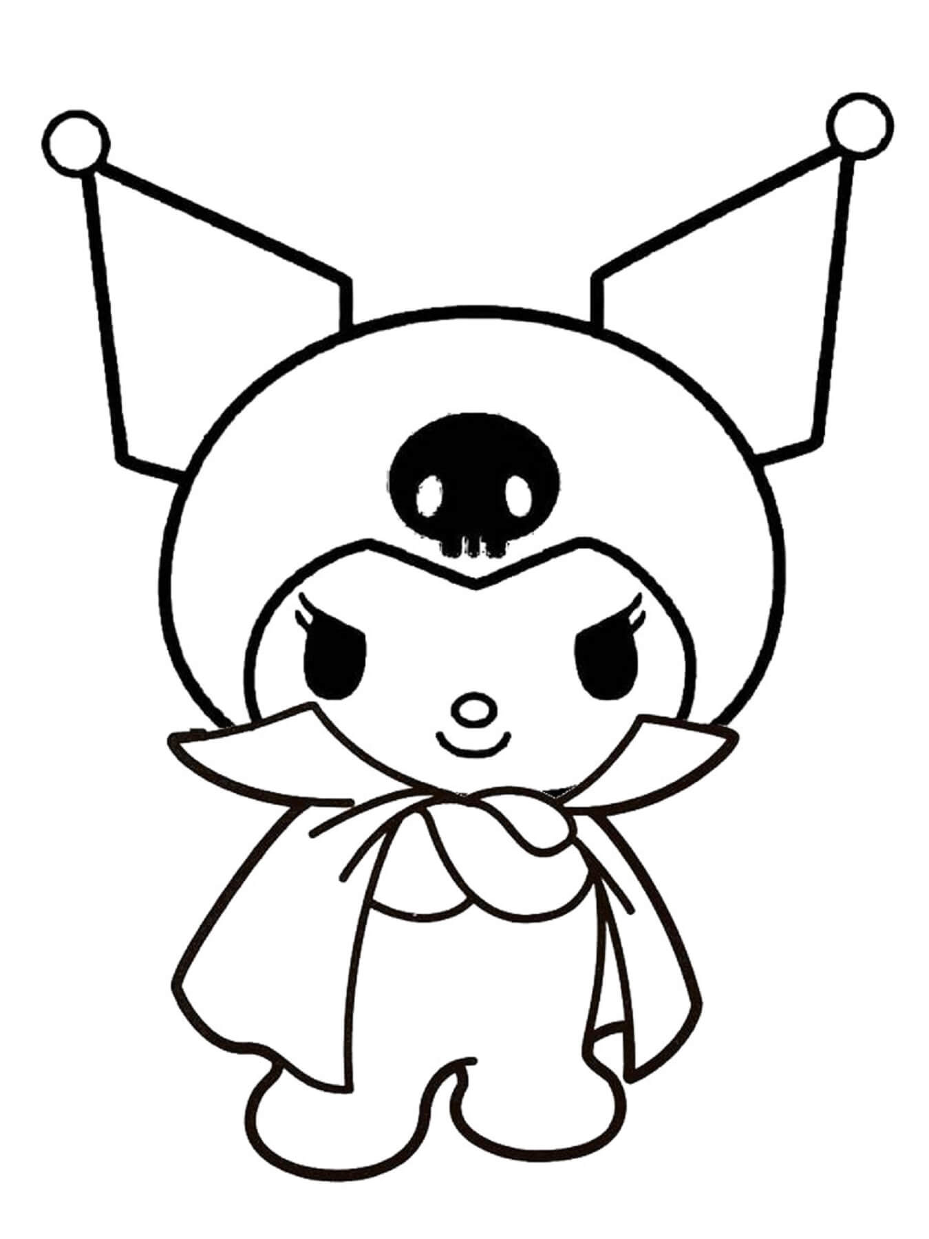 dibujo super kuromi para colorear
