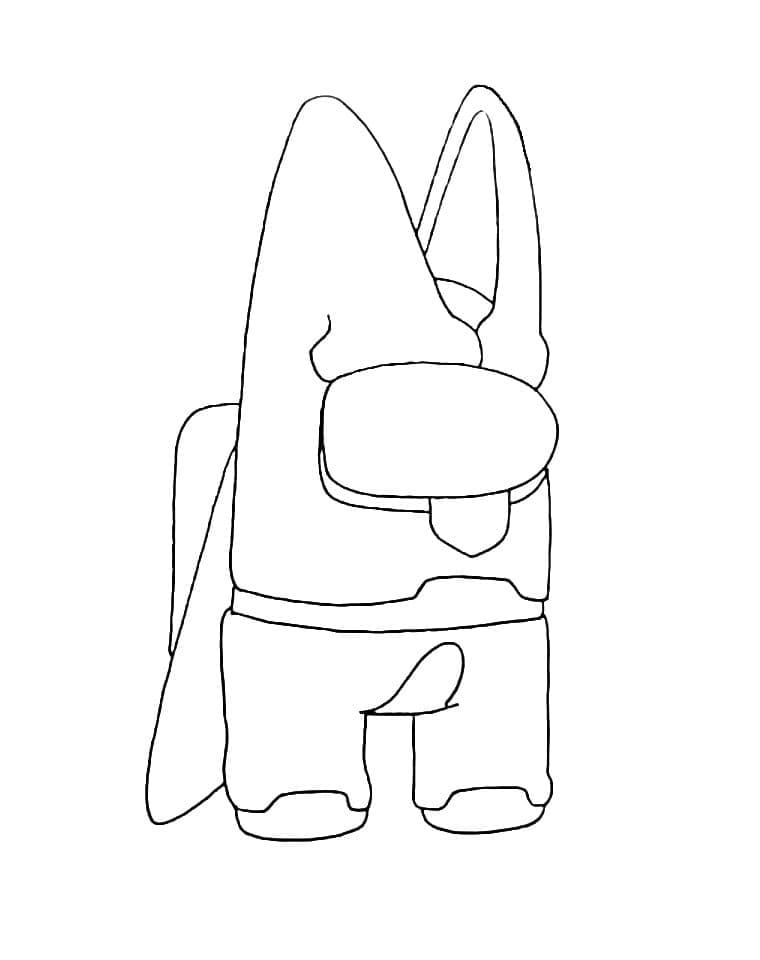 Dibujo de Among Us Cell para Colorear y Imprimir