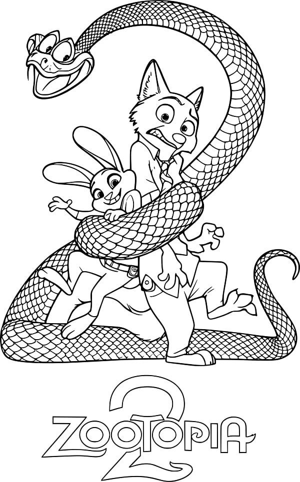 Dibujo de Zootopia 2 para Imprimir